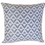 Blue triangle cushion 