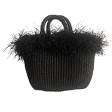 Black handwoven bag