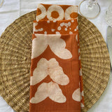 Deep orange napkin set