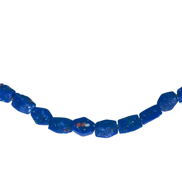 Blue bead necklace