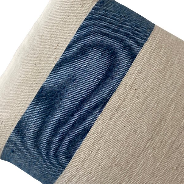 Blue stripe cushion