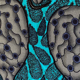 blue and turquoise napkin