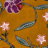 BROWN FLOWER FABRIC