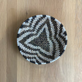 Small Black and White Basket  Bowl (25cm)- No S06