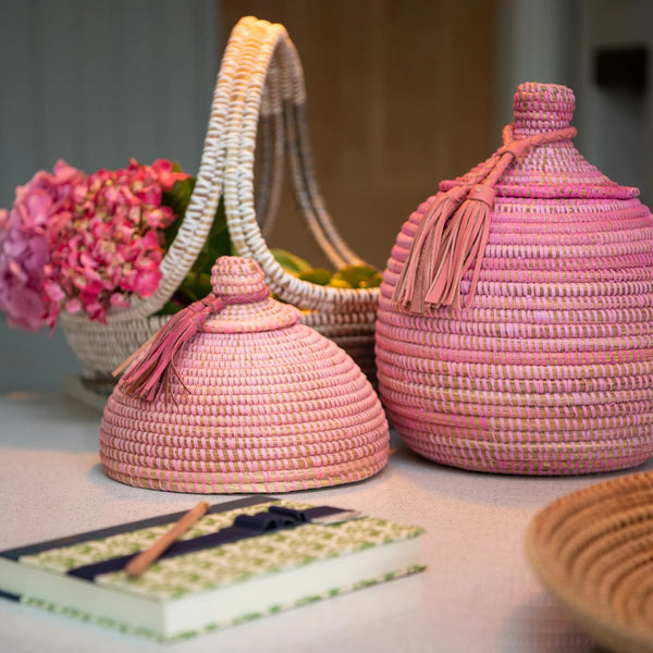 small handmade storage baskets