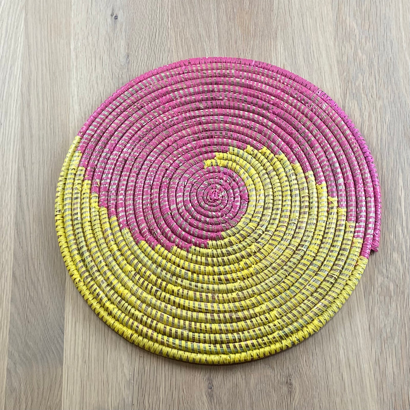Placemats - Pink & Yellow, Set of 6