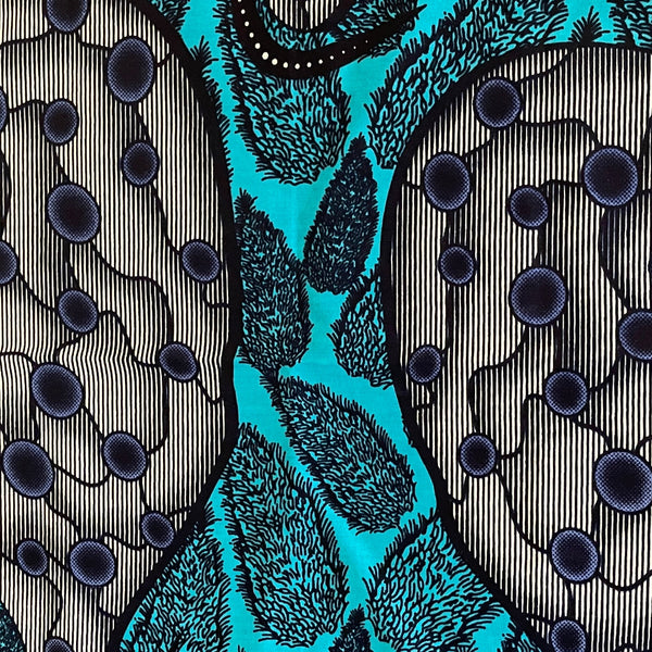 blue and turquoise napkin