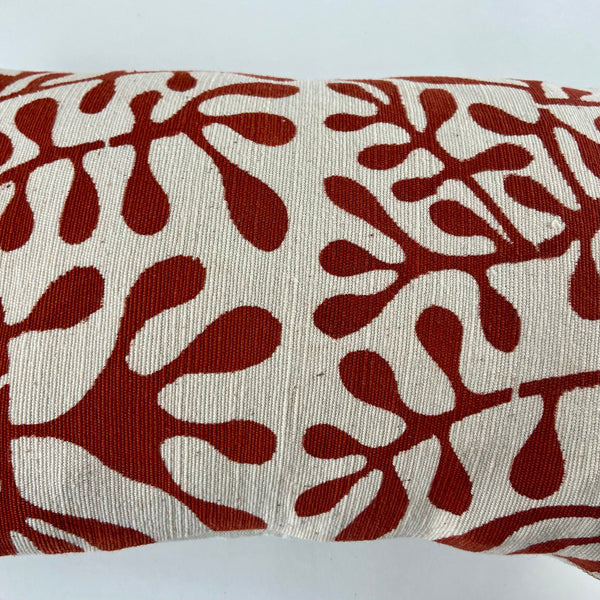 White and Red Bogolan Cushion. The Spoutnik.