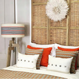 cushions on a bed
